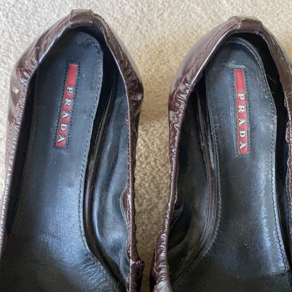 Prada dark burgundy heel - Picture 5 of 8